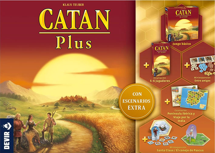 JUEGO DE MESA MARCA DEVIR: CATAN PLUS