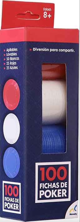 FICHAS PARA POKER: 100 Fichas