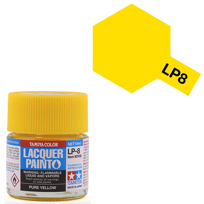 Pintura Laca - Tamiya LP8 (Gloss Pure Yellow) - Amarillo Puro Brillante 10ml