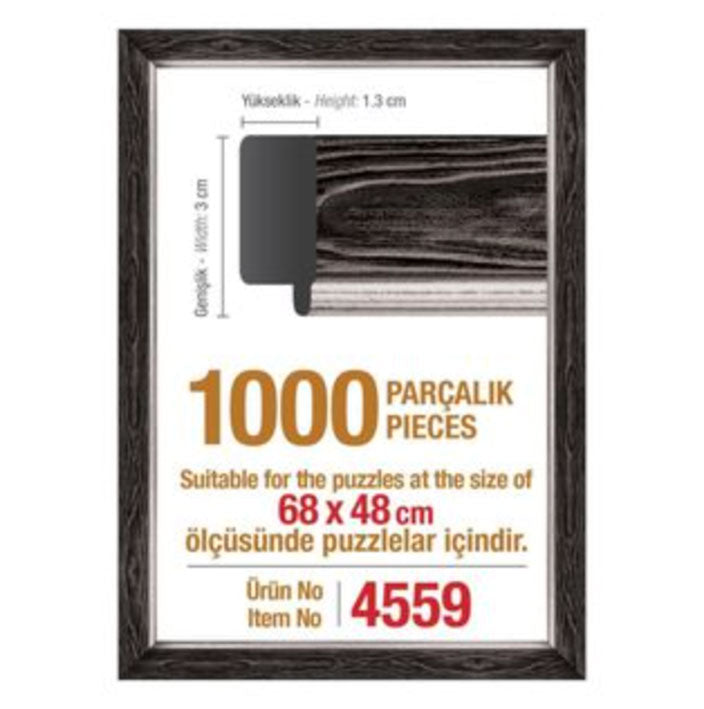 Marco Para Rompecabezas Negro (1000 Pzas. / 68x48 Cm.)