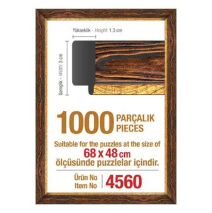 Marco Para Rompecabezas Café (1000 Pzas. / 68x48 Cm.)