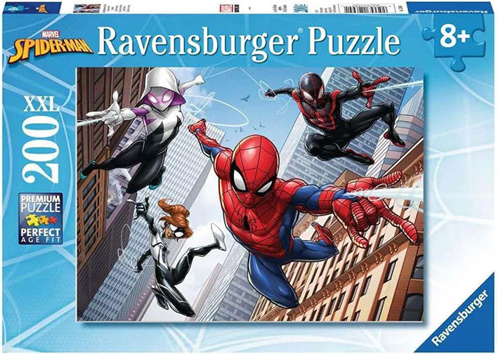 Rompecabezas de 200 Piezas XXL - Ravensburger: Spider-Man y su equipo