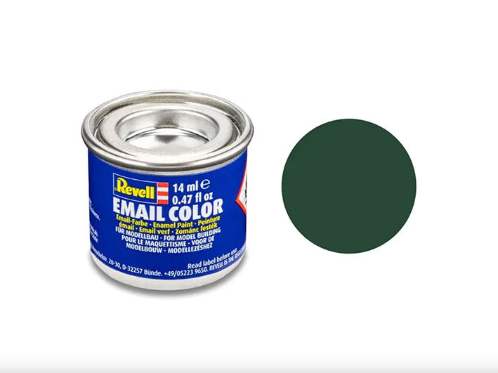 Pintura Esmalte - Revell #68 (Flat Dark Green) - Verde Oscuro Mate 14ml