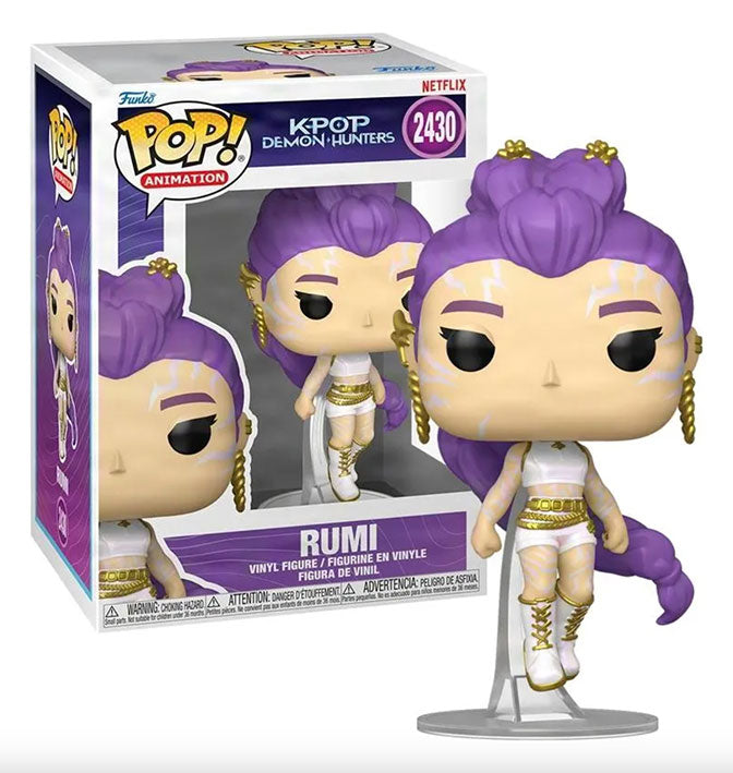 Funko Pop Animation: K Pop Demon Hunters - Rumi atuendo Blanco