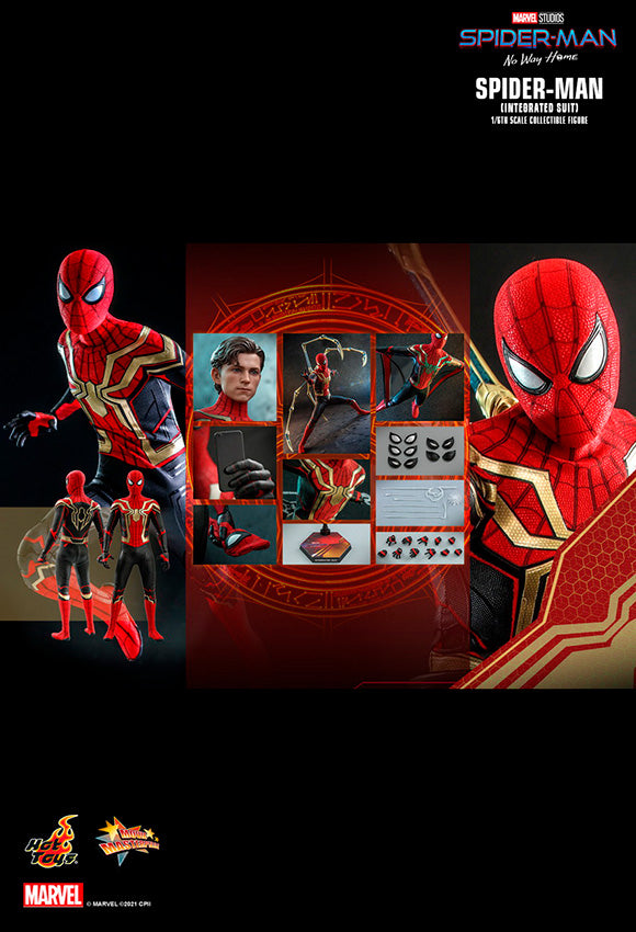 Hot Toys Marvel: Spiderman No Way Home - Spiderman Integrated Suit Escala 1/6