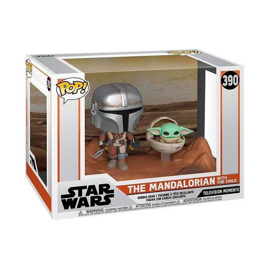 Funko Pop Moment: Star Wars: El Mandaloriano - Mandaloriano y Baby Yoda