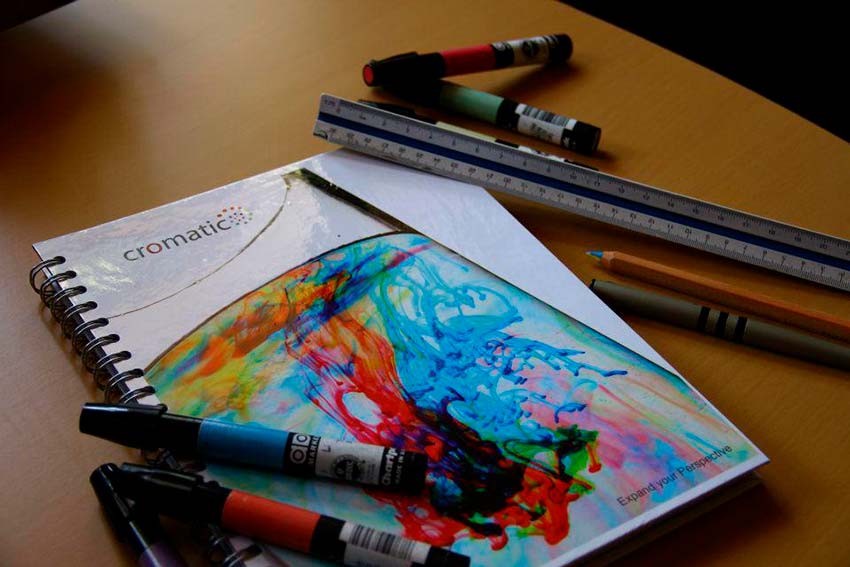 Cuaderno de dibujo, arte y diseño Cromatic