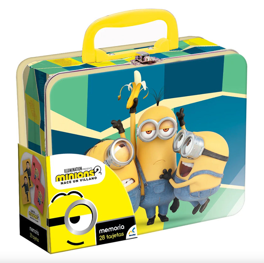 MEMORIA MINIONS EN LONCHERA TIN: Juego de Mesa
