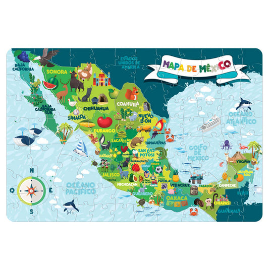 ROMPECABEZAS 100 PIEZAS NOVELTY: MAPA DE MÉXICO