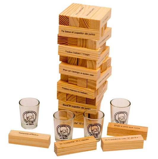 TORRE DEL BEBER LOS SIMPSONS: Juego de Mesa