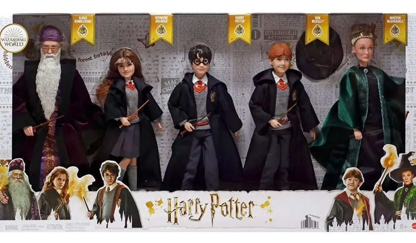 MATTEL: Harry Potter - Set de 5 Figuras de Harry Potter de 10