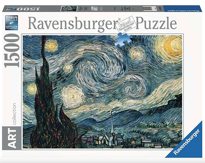 Rompecabezas de 1500 Piezas Ravensburger - Van Gogh - Noche Estrellada