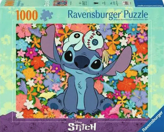 Rompecabezas de 1000 Piezas Ravensburger - Disney Stitch y Scrump