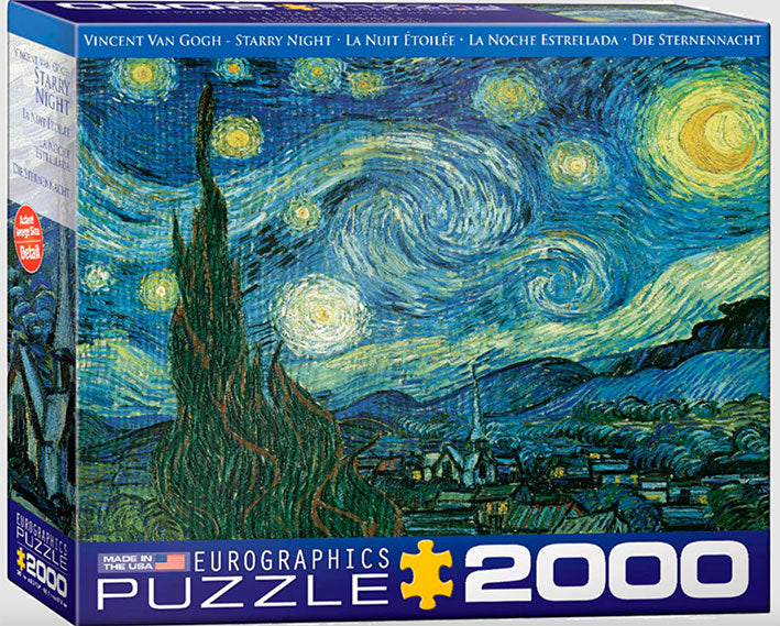Rompecabezas 2000 Piezas Eurographics - Van Gogh: Noche Estrellada