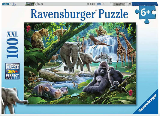 Rompecabezas de 100 Piezas XXL Ravensburger - Animales de la Selva
