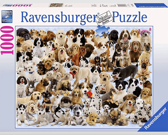 Rompecabezas de 1000 Piezas Ravensburger - Perros de Todo el Mundo