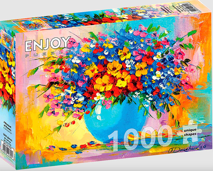 Rompecabezas de 1000 Piezas Marca Enjoy - Ramo de Flores