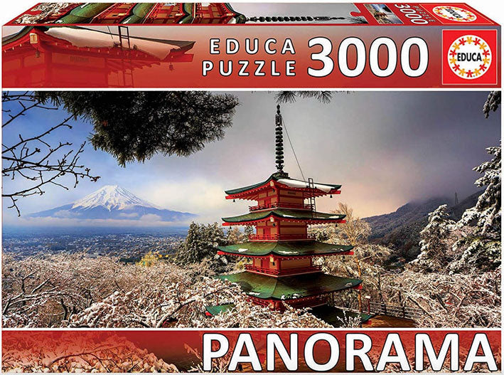 Rompecabezas de 3000 Pzas Educa - Monte Fuji y Pagoda Chureito Japón