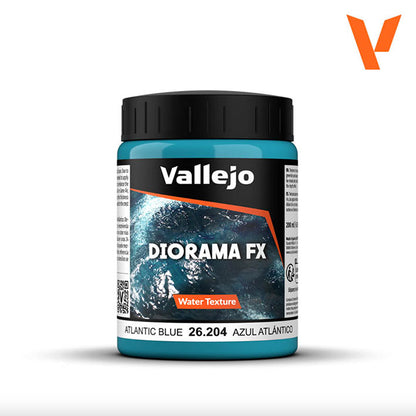 Texturas (Water Texture) - Vallejo Diorama FX 26.204 (Atlantic Blue) - Azul Atlántico 200ml