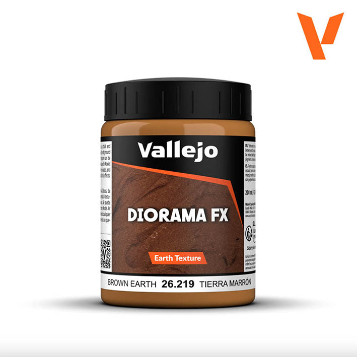 Texturas (Earth Texture) - Vallejo Diorama FX 26.219 (Brown Earth) - Tierra Marrón 200ml