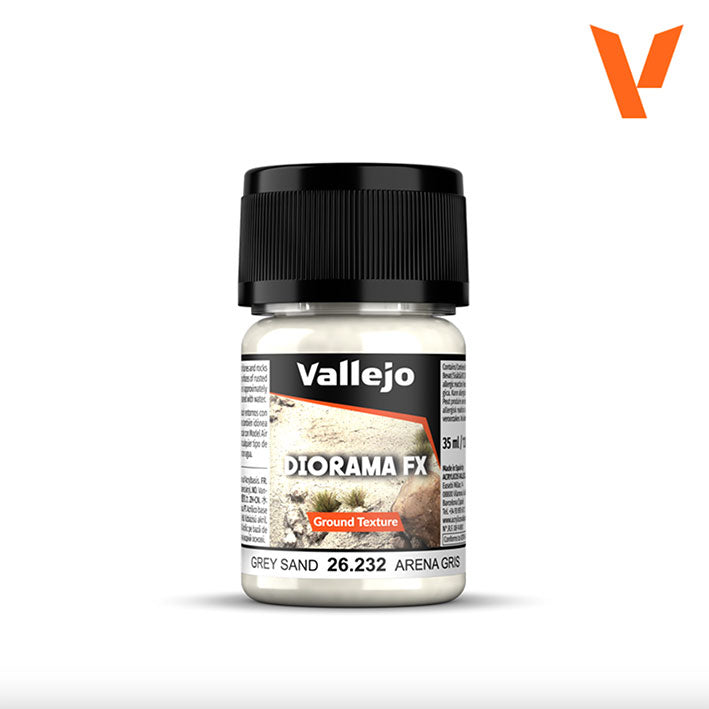Texturas (Ground Texture) - Vallejo Diorama FX 26.215 / 26.232 (Grey Sand) - Arena Gris 200ml y 35ml