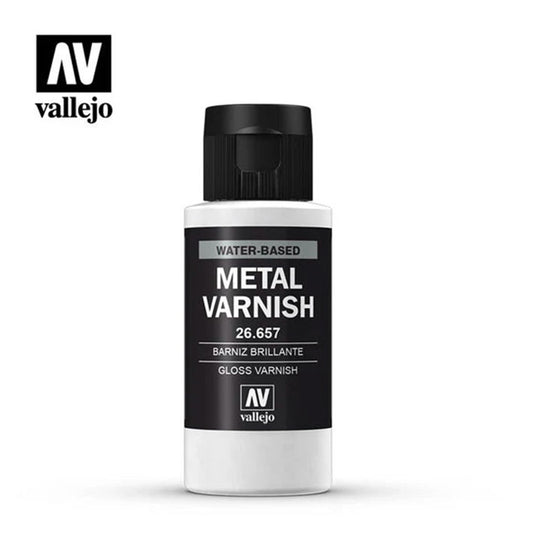 Barniz Acrílico - Vallejo Gloss Metal Varnish - Barniz Brillante - (Varios tamaños)
