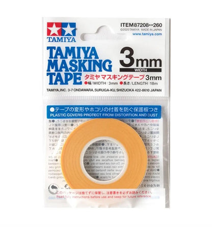 Tamiya Masking Tape - Cinta Adhesiva para Enmascarar - Ancho de 1mm a 3mm