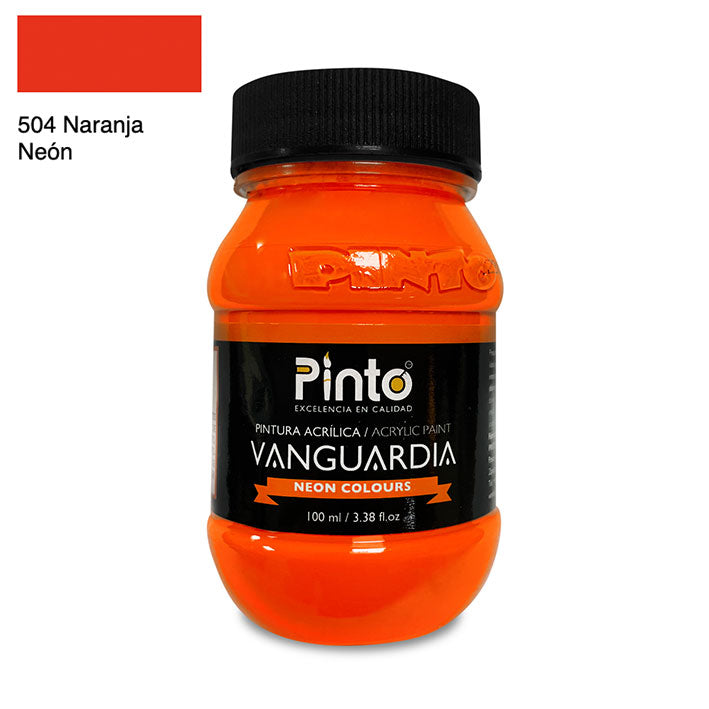 ACRÍLICA PINTO VANGUARDIA 504 - Naranja Neón 100ML