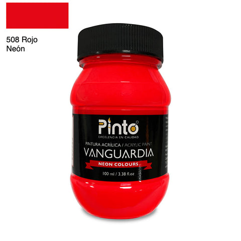 ACRÍLICA PINTO VANGUARDIA 508 - Rojo Neón 100ML