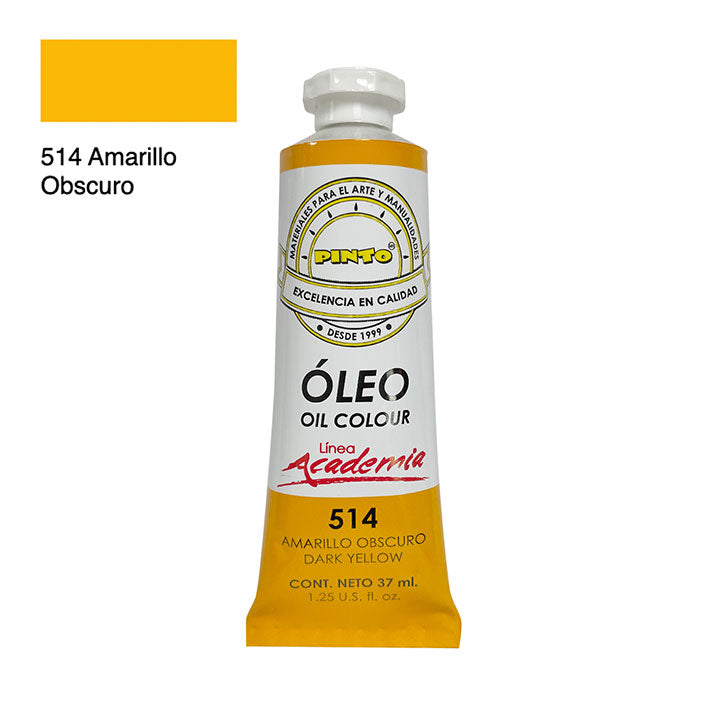 ÓLEO PINTO ACADEMIA 514 - Amarillo Obscuro 37ML
