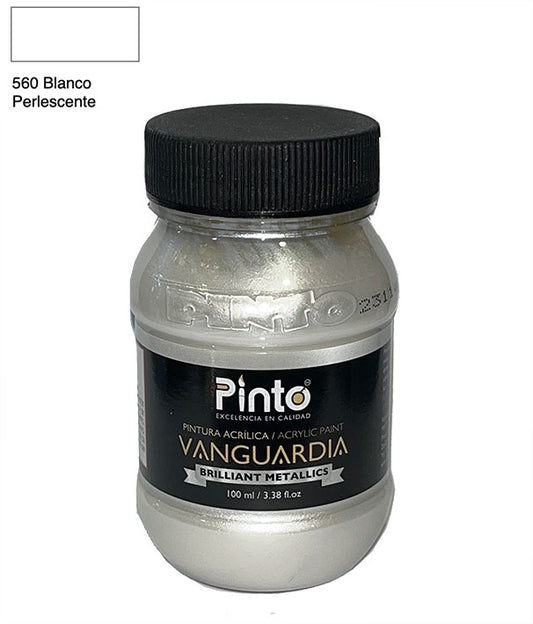 ACRÍLICA PINTO VANGUARDIA 560 - Blanco Perlascente (Metálica) 100ML