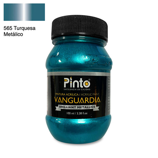 ACRÍLICA PINTO VANGUARDIA 565 - Turquesa Metálico 100ML