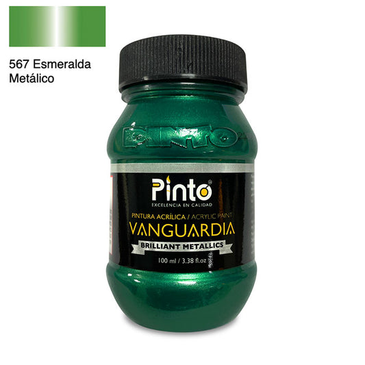 ACRÍLICA PINTO VANGUARDIA 567 - Esmeralda Metálico 100ML