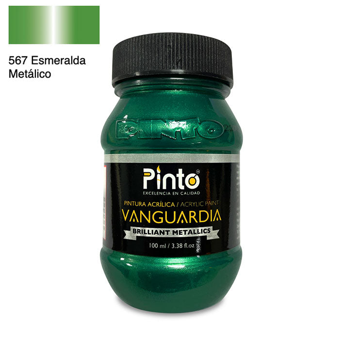 ACRÍLICA PINTO VANGUARDIA 567 - Esmeralda Metálico 100ML