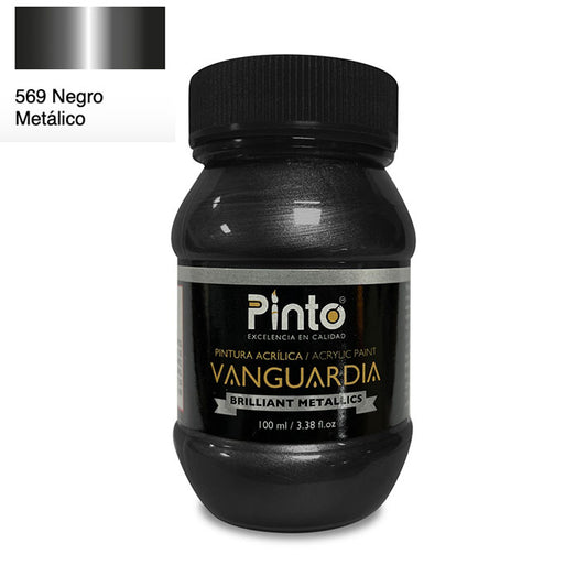 ACRÍLICA PINTO VANGUARDIA 569 - Negro Metálico 100ML