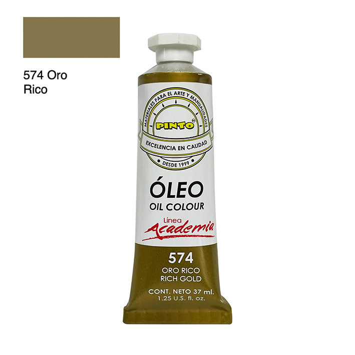 ÓLEO PINTO ACADEMIA 574 - Oro Rico 37ML