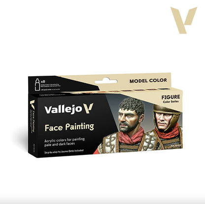 Pintura Acrílica - Vallejo Model Color Set de Pinturas 70.119 - Face Painting (8 pz de 18ml)
