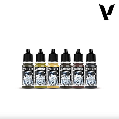 Pintura Acrílica - Vallejo Model Color Set de Pinturas 70.205 - WWII German Armour (6 pz de 18ml)