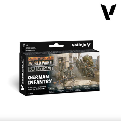 Pintura Acrílica - Vallejo Model Color Set de Pinturas 70.206 - WWII German Infantry (6 pz de 18ml)