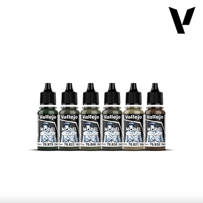 Pintura Acrílica - Vallejo Model Color Set de Pinturas 70.206 - WWII German Infantry (6 pz de 18ml)