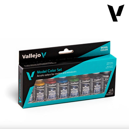 Pintura Acrílica - Vallejo Model Color Set de Pinturas 70.260 - Wargames Basics (8 pz de 18ml)
