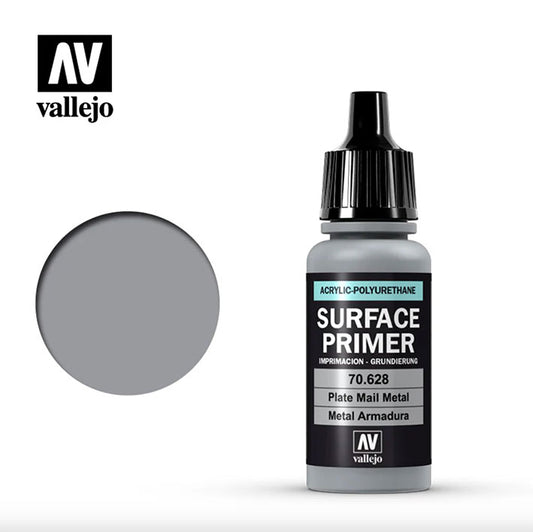Primer - Vallejo Surface Primer Plate Mail Metal - Imprimación Acrílica Metal Armadura - 18ml