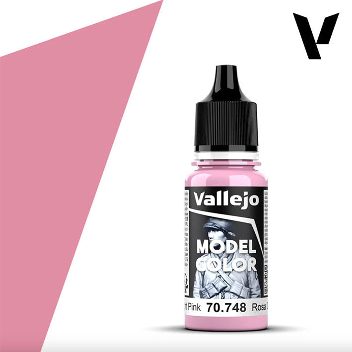 Pintura Acrílica - Vallejo Model Color 70.748 (Light Pink) - Rosa Claro 18ml