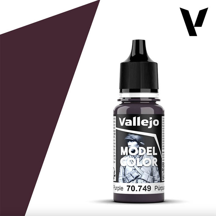Pintura Acrílica - Vallejo Model Color 70.749 (Dark Purple) - Púrpura Oscuro 18ml