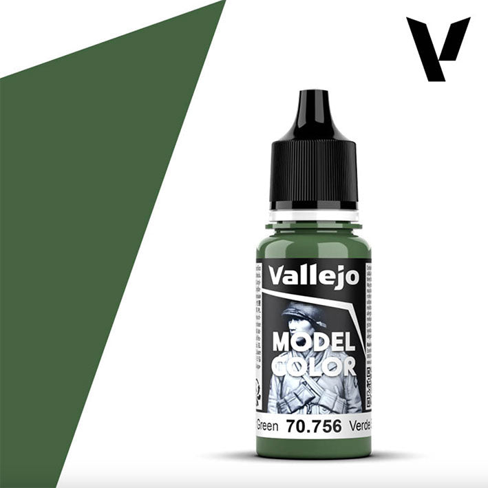 Pintura Acrílica - Vallejo Model Color 70.756 (Splinter Green) - Verde Splinter 18ml