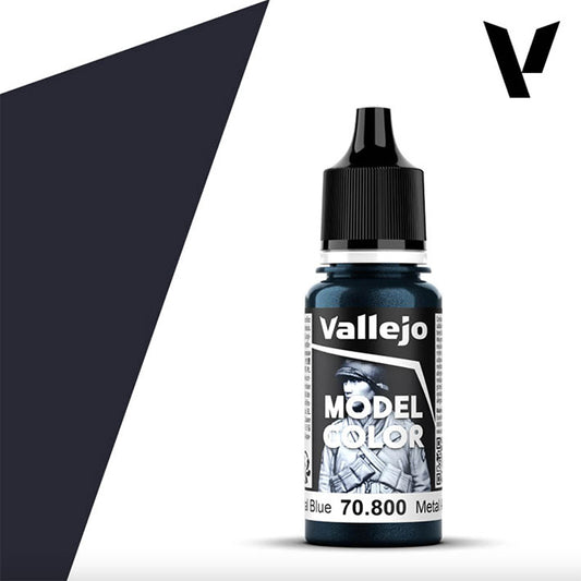 Pintura Acrílica - Vallejo Model Color 70.800 (Blue Metal) - Metal Azul 18ml