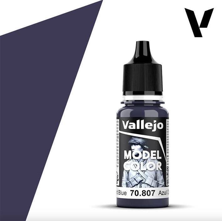 Pintura Acrílica - Vallejo Model Color 70.807 (Oxford Blue) - Azul Oxford 18ml