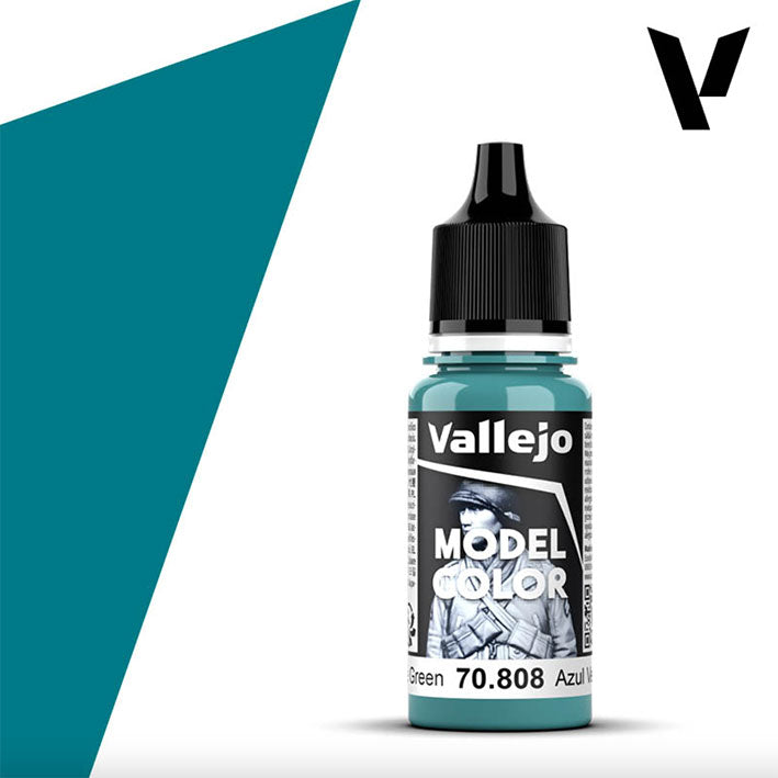 Pintura Acrílica - Vallejo Model Color 70.808 (Blue Green) - Azul Verde 18ml