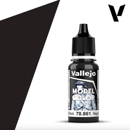 Pintura Acrílica - Vallejo Model Color 70.861 (Gloss Black) - Negro Brillante 18ml