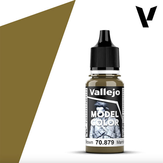 Pintura Acrílica - Vallejo Model Color 70.879 (Greenish-brown) - Marrón Verde 18ml